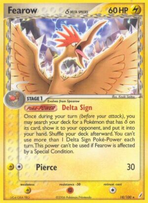 Fearow (Delta Species) - 18/100: Crystal Guardians