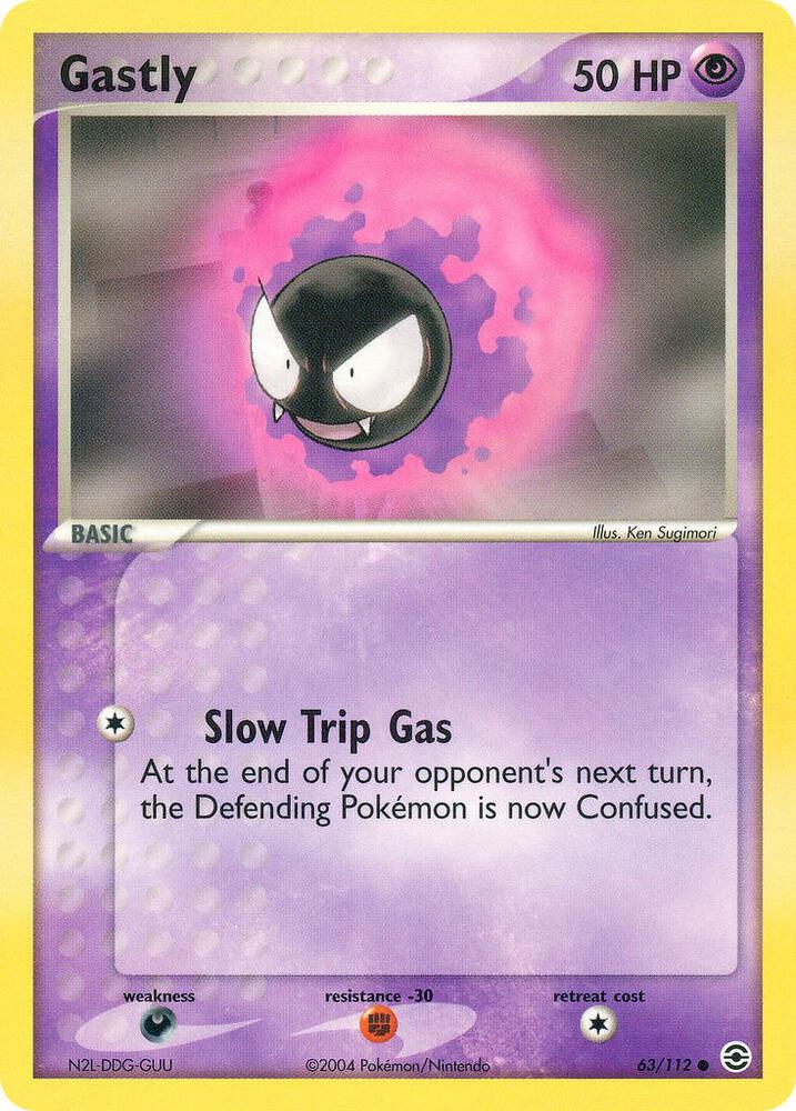 Gastly - 63/112: FireRed & LeafGreen