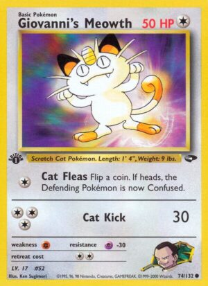 Giovanni's Meowth (74) - 074/132: Gym Challenge