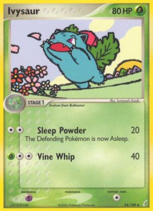 Ivysaur - 034/100 - 34/100: Crystal Guardians (LP)