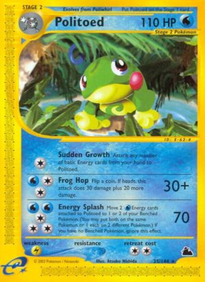 Politoed (25) - 025/144: Skyridge (LP)