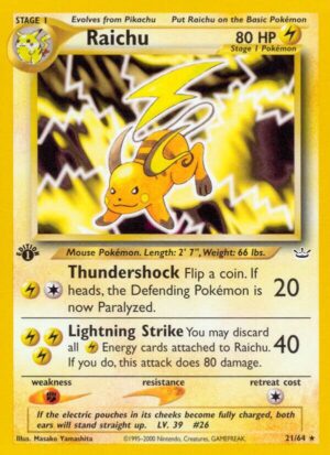 Raichu - 21/64: Neo Revelation (LP)