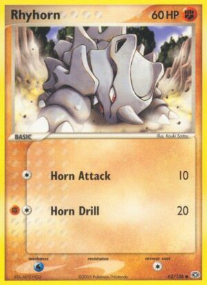 Rhyhorn - 62/106: Emerald