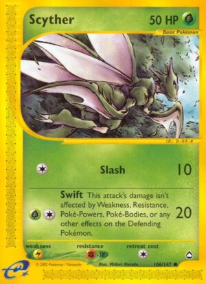 Scyther (106) - 106/147: Aquapolis