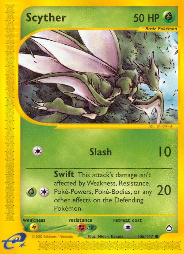 Scyther (106) - 106/147: Aquapolis