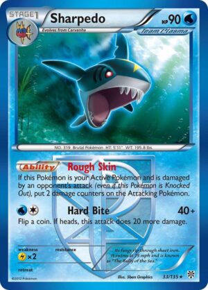 Sharpedo (Team Plasma) - 33/135: Plasma Storm