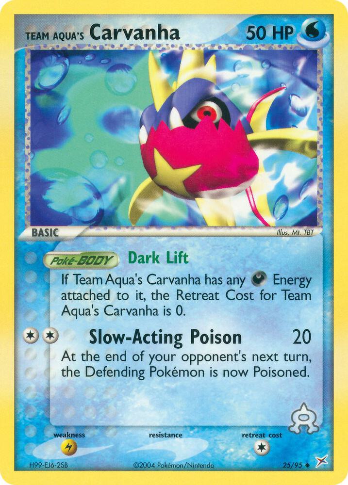 Team Aqua's Carvanha - 25/95 - 25/95: Team Magma vs Team Aqua