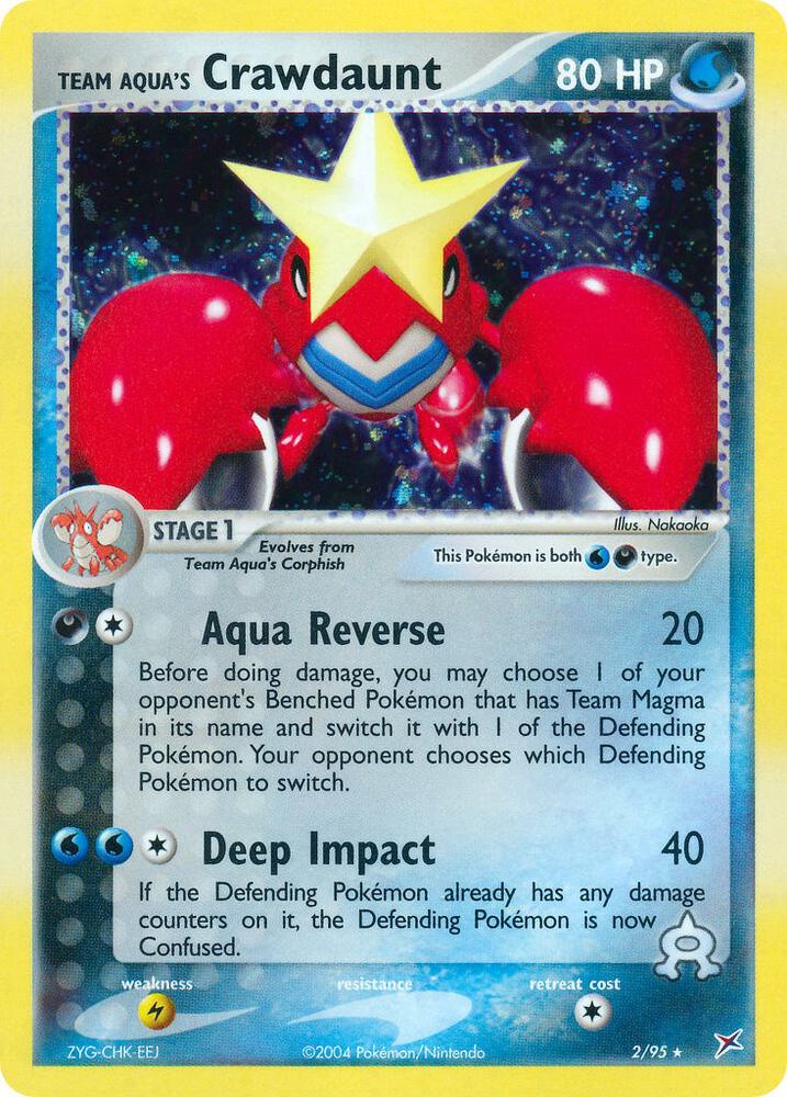 Team Aqua's Crawdaunt - 2/95 - 2/95: Team Magma vs Team Aqua (LP)