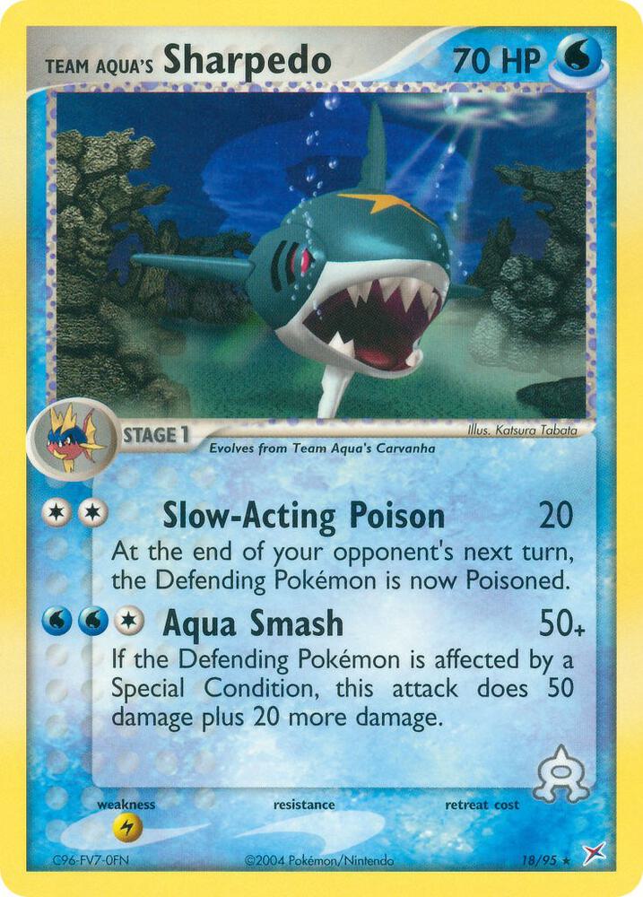 Team Aqua's Sharpedo - 18/95 - 18/95: Team Magma vs Team Aqua