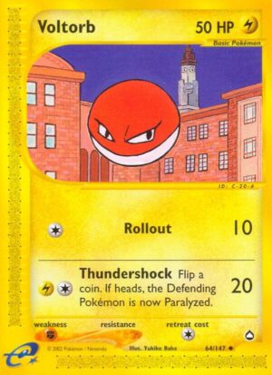 Voltorb (64) - 064/147: Aquapolis (LP)