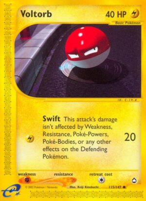 Voltorb (115) - 115/147: Aquapolis