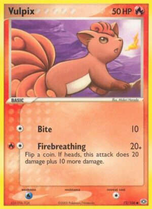 Vulpix - 72/106: Emerald