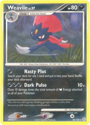 Weavile - 40/130: Diamond and Pearl