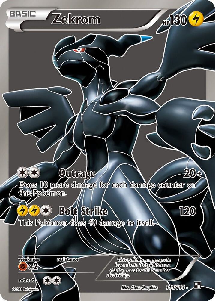 Zekrom (114 Full Art) - 114/114: Black and White (LP)