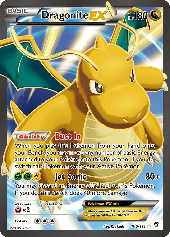 Dragonite EX (108 Full Art) - 108/111: XY - Furious Fists (LP)