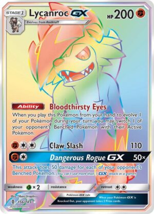 Lycanroc GX (Secret) - 156/145: SM - Guardians Rising