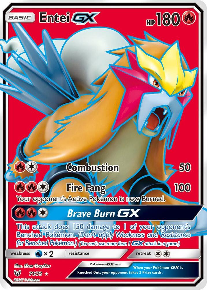 Entei GX (Full Art) - 71/73: Shining Legends