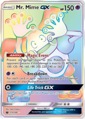 Mr. Mime GX (Secret) - 173/168: SM - Celestial Storm
