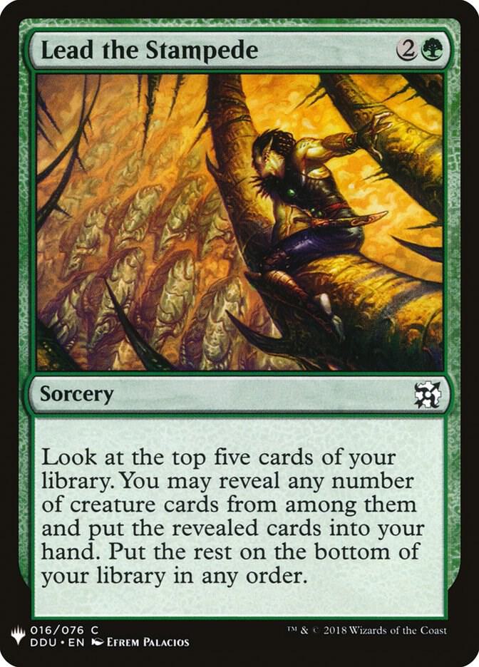 Lead the Stampede - 16: The List Reprints