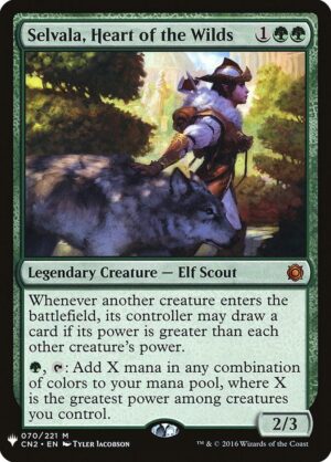 Selvala, Heart of the Wilds - 70: The List Reprints
