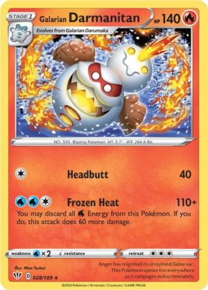 Galarian Darmanitan (28) - 028/189: SWSH03: Darkness Ablaze