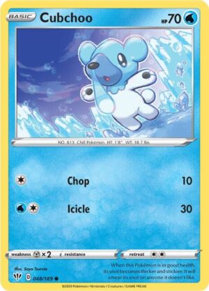 Cubchoo - 048/189: SWSH03: Darkness Ablaze