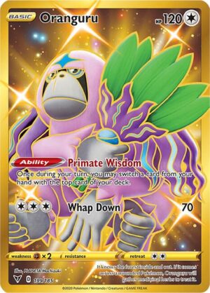 Oranguru (Secret) - 199/185: SWSH04: Vivid Voltage