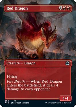 Red Dragon (Borderless) - 294: Adventures in the Forgotten Realms