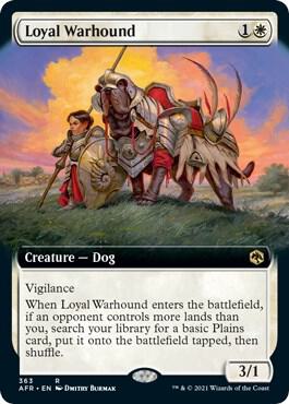 Loyal Warhound (Extended Art) - 363: Adventures in the Forgotten Realms