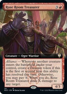 Rose Room Treasurer (Extended Art) - 151: Commander: Streets of New Capenna