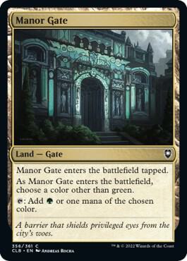 Manor Gate - 356: Commander Legends: Battle for Baldur's Gate
