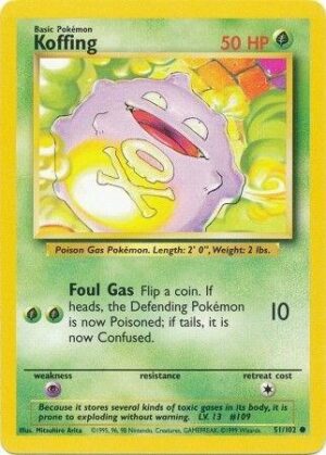 Koffing - 051/102: Base Set (MP)