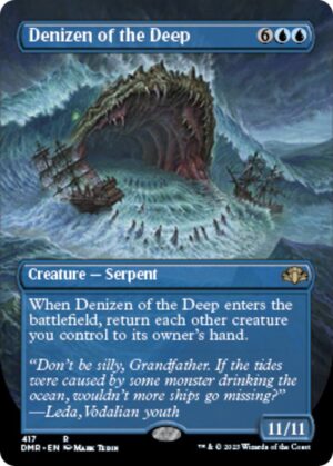Denizen of the Deep (Borderless) - 417: Dominaria Remastered
