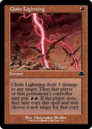 Chain Lightning (Retro Frame) - 316: Dominaria Remastered
