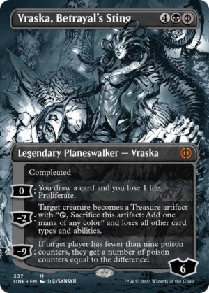Vraska, Betrayal's Sting (Borderless) - 337: Phyrexia: All Will Be One