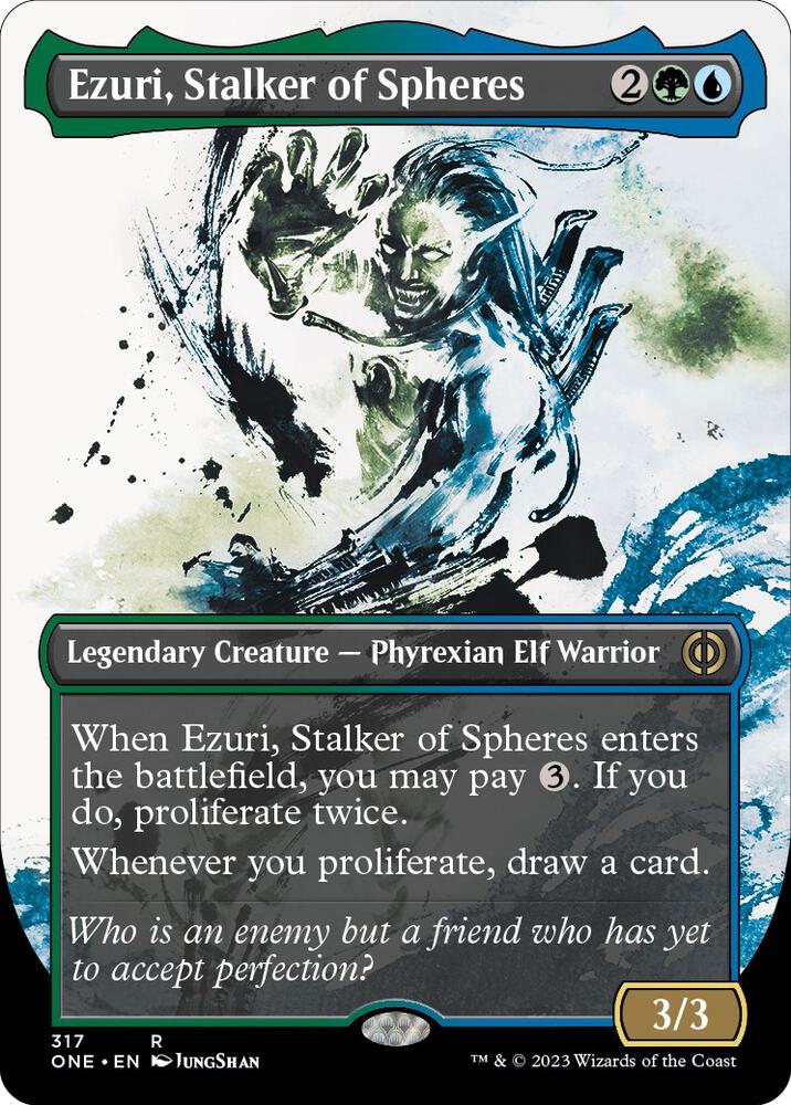 Ezuri, Stalker of Spheres (Showcase) - 317: Phyrexia: All Will Be One