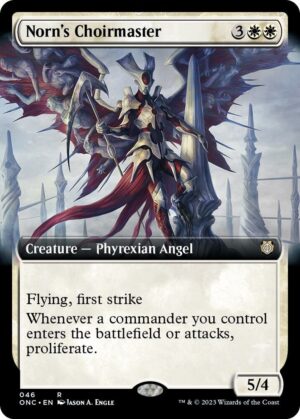 Norn's Choirmaster (Extended Art) - 46: Commander: Phyrexia: All Will Be One