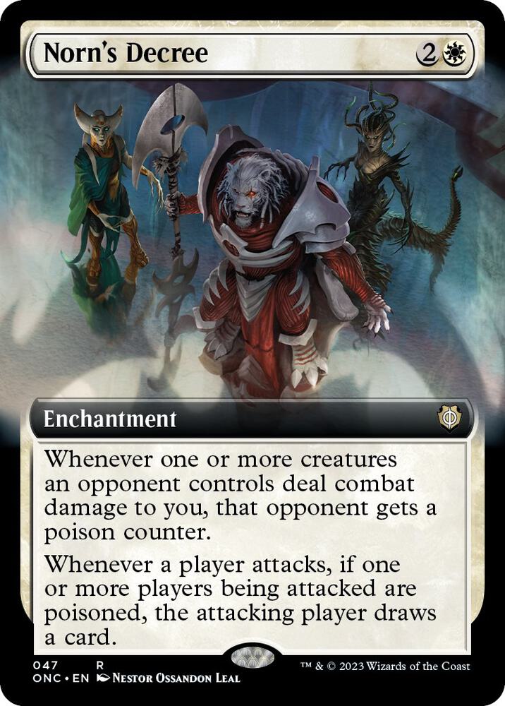 Norn's Decree (Extended Art) - 47: Commander: Phyrexia: All Will Be One