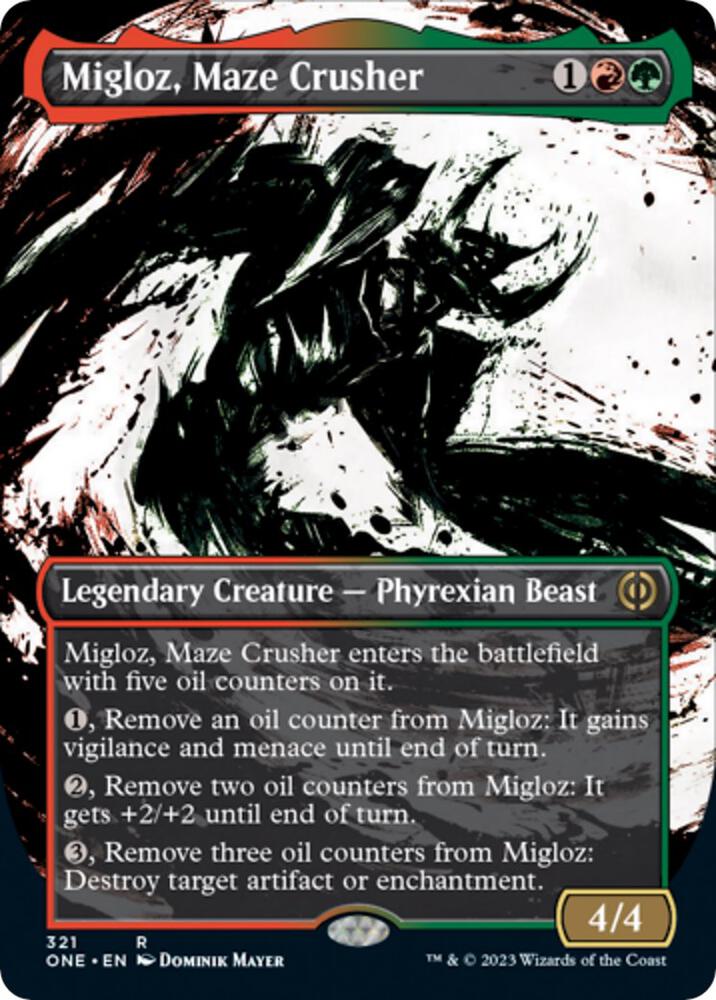Migloz, Maze Crusher (Showcase) - 321: Phyrexia: All Will Be One