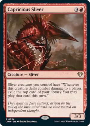 Capricious Sliver - 734: Commander Masters