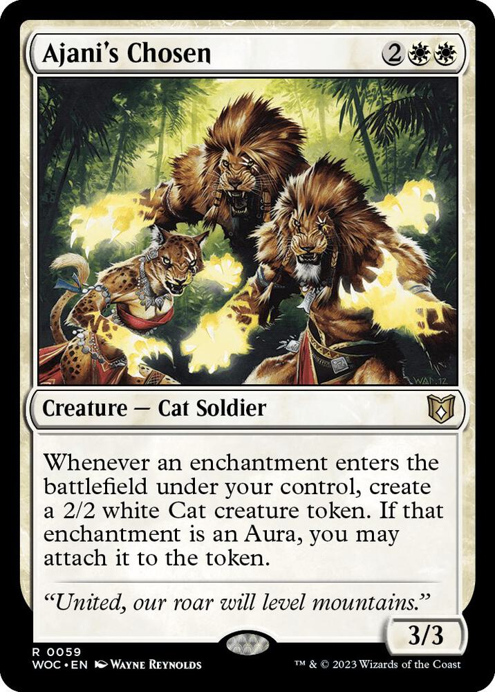 Ajani's Chosen - 59: Commander: Wilds of Eldraine