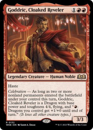 Goddric, Cloaked Reveler - 132: Promo Pack: Wilds of Eldraine