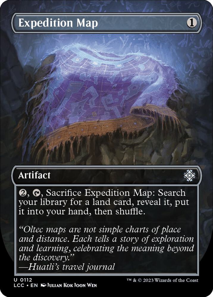 Expedition Map (Borderless) - 112: Commander: The Lost Caverns of Ixalan