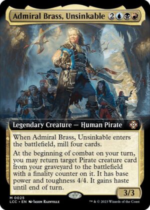Admiral Brass, Unsinkable (Extended Art) - 25: Commander: The Lost Caverns of Ixalan