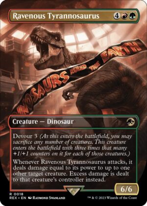 Ravenous Tyrannosaurus (Borderless) - 18: Universes Beyond: Jurassic World Collection