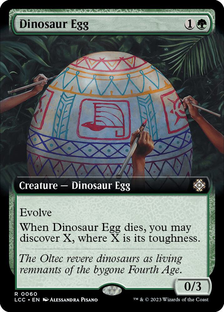Dinosaur Egg (Extended Art) - 60: Commander: The Lost Caverns of Ixalan