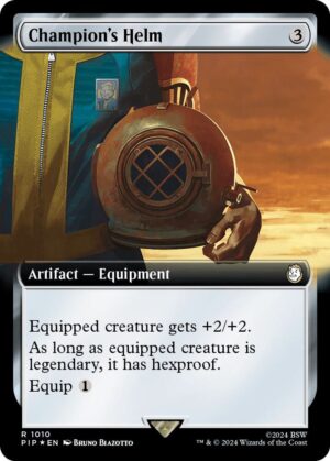 Champion's Helm (Extended Art) (Surge Foil) - 1010: Universes Beyond: Fallout
