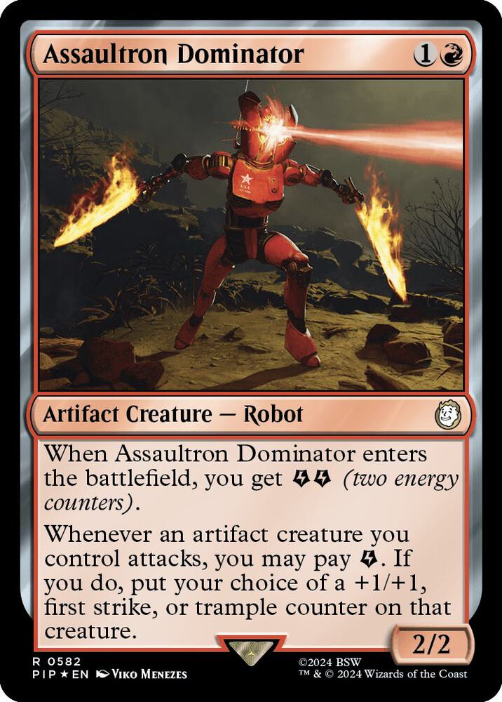 Assaultron Dominator (Surge Foil) - 582: Universes Beyond: Fallout