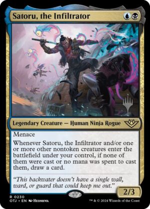 Satoru, the Infiltrator - 230: Promo Pack: Outlaws of Thunder Junction