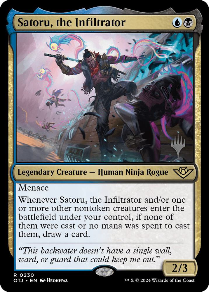 Satoru, the Infiltrator - 230: Promo Pack: Outlaws of Thunder Junction